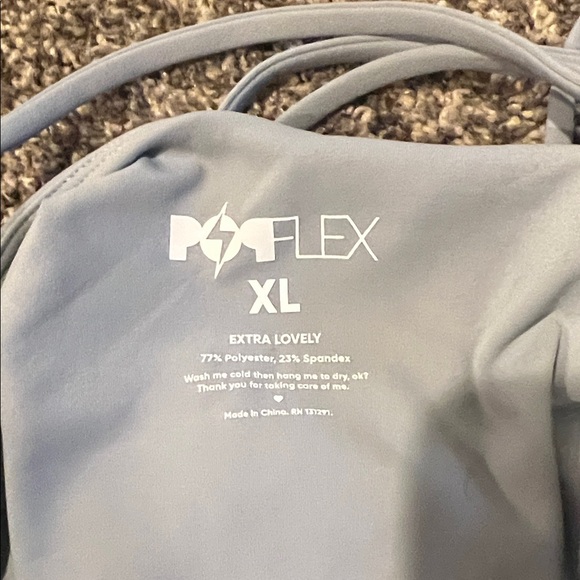 POPFLEX- Cleo Corset Crop Bralette - Blue Storm - Picture 5 of 5